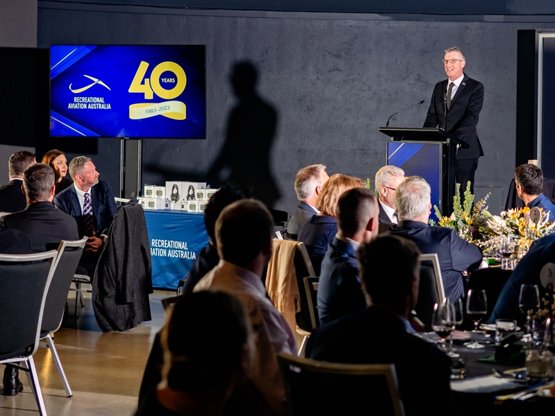 MC 2023 Recreational Aviation Australia 40th Anniversay Gala Dinner